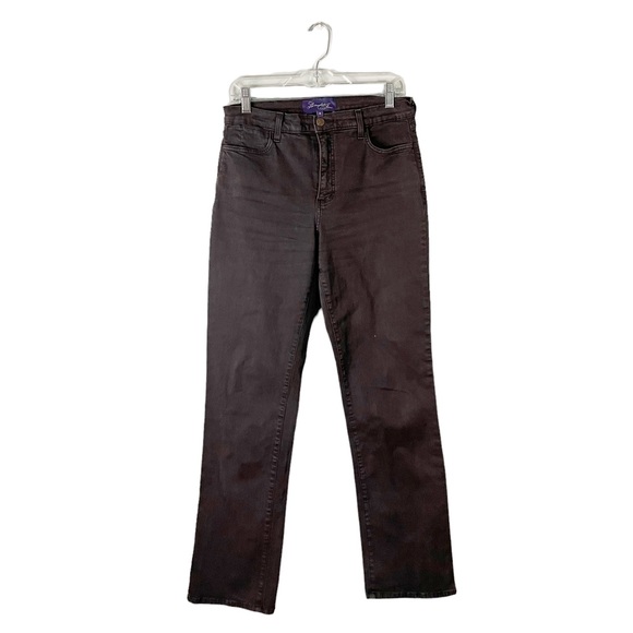 NYDJ Denim - NYDJ Not Your Daughter’s Jeans Designer Black High Rise Slim Boot Jeans Size 8